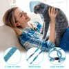 Bosose 2 Pack Cat Collar with Bells, Reflective Collars for Cats with Breakaway Safety Buckle, Nylon, 7-12 Inch Adjustable, Blue
