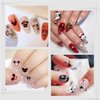 8 Sheets Christmas Nail Art Stickers 3D Cartoon Nail Stickers Christmas Garland Tree Nail Design Winter Nail Supplies Cute Nail Decals for Women Girls Kids Holiday Nail Art Decorations