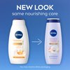 NIVEA Refreshing White Peach and Jasmine Body Wash, Scented Body Wash with Nourishing Serum, Plant-Derived Oils, Essential Skin Lipids and Vitamins, 20 Fl Oz Bottle