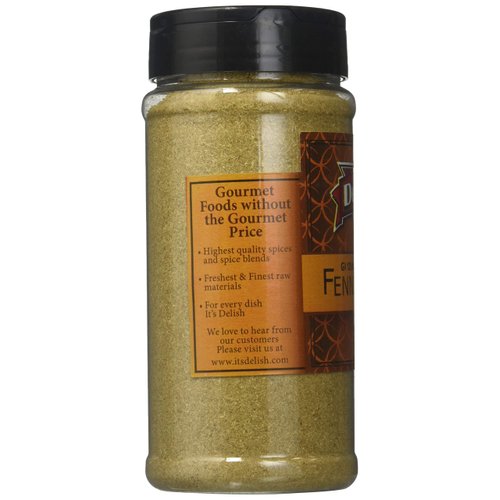 Its Delish Ground Fennel Seeds All Natural, 6 Ounce