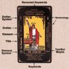 KLEDERY Tarot Cards for Beginners, Classic Tarot Cards with Meanings on Them, Durable Tarot Cards with Guide Book for Beginners (Black)