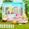 Li’l Woodzeez – Scoops & Sprinkles Ice Cream Shop - Dollhouse Playset with Furnitures & Accessories - Pretend Play for Kids Age 3+