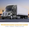 104307 Truck Windshield Wiper Washer Pump HLK7046 Fit for Peterbilt 320 330 335 337 340 357 362 365 367 378 382 384 385 386 387 388 389 579 Washer Fluid Pump Fits for Kenworth T680 T880 (1 Pack)
