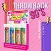 Crazy Rumors Throwback 90's Mix Lip Balm 4-Pack Mix (Cucumber Melon, Blue Razzberry, Kiwi Strawberry, Orange Pop!) 100% Natural, Vegan, Plant-Based, Made in USA