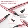 Generic 2024 New Magic Eyebrow Pencil, 3D Waterproof Microblading Eyebrow Pencil Contouring Pen, Long-Lasting Natural Fine Stroke Eyebrow Pencil with 4 Micro-Fork Tip for women Makeup (2, Black)