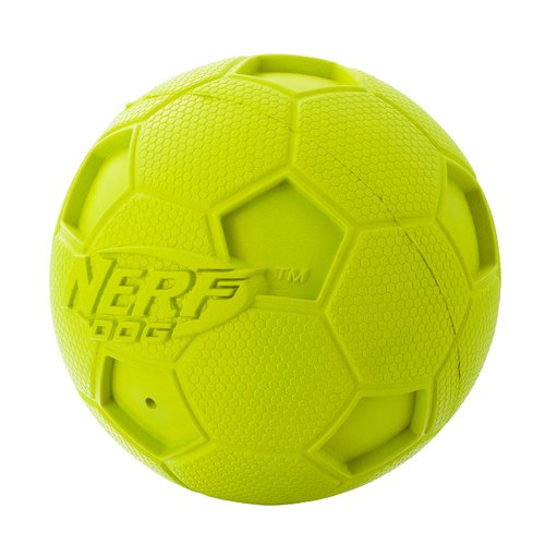 Nerf Dog 4in Soccer Squeak Ball Green, Dog Toy, Model Number: 2172