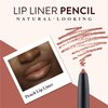 Mented Cosmetics Peach Lip Liner Pencil, Waterproof Lip Liner Peach Lip Pencil, Natural Lip Liner Nude Lip Vegan and Cruelty-Free Makeup, Matte Lip Liners for Women