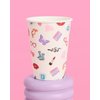 xo, Fetti Eras Party White Paper Cups | 24 Disposable 12 oz Cups | Concert Party Drinkware, Bachelorette Decorations, Birthday Tableware, Bridesmaid Supplies
