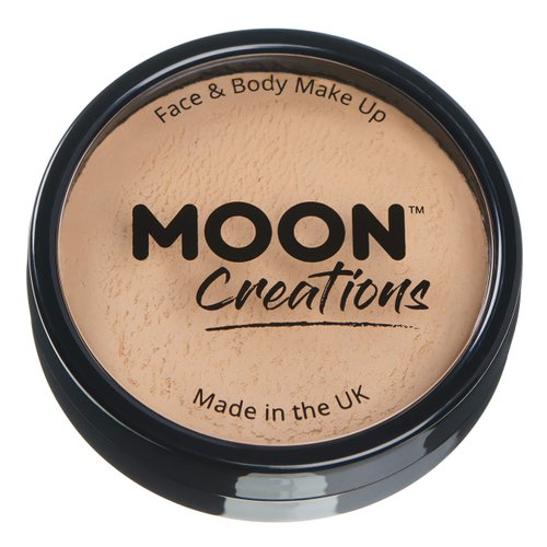 Pro Face & Body Paint Cake Pots by Moon Creations - Beige - Professional Water Based Face Paint Makeup for Adults, Kids - 1.26oz