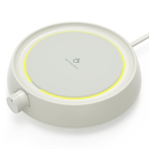 XUKEIB Coffee Mug Warmer for Desk Auto Shut Off, Candle Wax Melt Warmer for Jar Candles, Safely Releases Scents Without a Flame, Electric Self Heated Plate for Heating Milk, Tea, Hot Chocolate