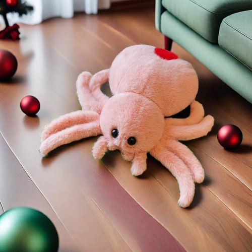 XItbyja Kids Spider Stuffed Animal Toy Halloween Plush Toy Soft Pink Spider Pillow,Adorable Playtime Plush Toy,Super Soft Plush Doll Animal Halloween Plushies Gift for Kids & Adults 9.8inch