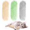 Dorakitten Cat Catnip Toys for Indoor Kitten: 3 Pcs Soft and Resistant Pillows Toy - Interactive Cat Kicker Toy with Catmint and Crinkle Plush Cat Chew Teething Clean Toy for Small Cats (Green)