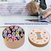 Connimonet 19PCS Elastic Thread 0.6mm,20m Each Spool,Elastic Sewing Thread for Sewing Machine,Shirring Elastic Thread for Sewing,Serger,Overlock Machines Quilting Knitting,Weave,DIY