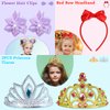 Meland Princess Dress Up - Princess Dresses for Girls with Princess Toys, Dress Up Clothes for Little Girls Pretend Play