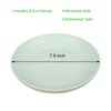 LuckyZone 7.8 Inches Unbreakable Wheat Straw Plates - Reusable Plate Set - Dishwasher & Microwave Safe - Perfect for Dinner Dishes - Healthy, BPA Free & Eco-Friendly (7.8 Inches)