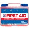 Be Smart Get Prepared 180 Piece First Aid Kit: Clean, Treat, Protect Minor Cuts, Scrapes. Home, Office, Car, School, Business, Travel, Emergency, Survival, Hunting, Outdoor, Camping & Sports, FSA HSA