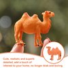 TOYANDONA 4PCS Camel Figurine Miniature Camel Figurines Playset Wildlife Bactrian Camel Camel Animal Model for Table Desktop Animal Figurine