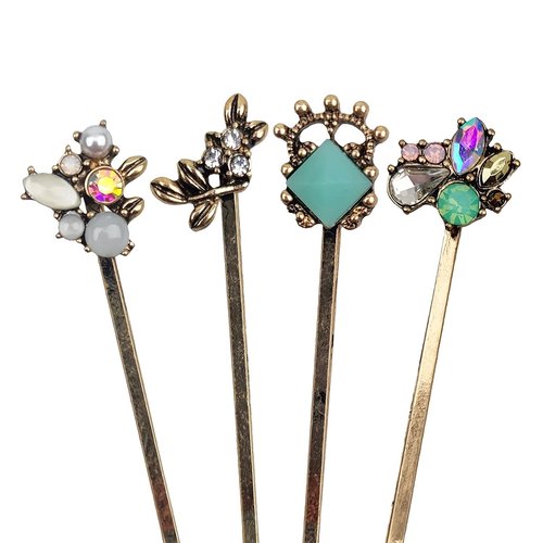 10Pcs Hair Clips Retro Hair Pins for Women Hairpins for Women Ladies and Girls Headwear Styling Tools Hair Accessories (10 Count (Pack of 1))