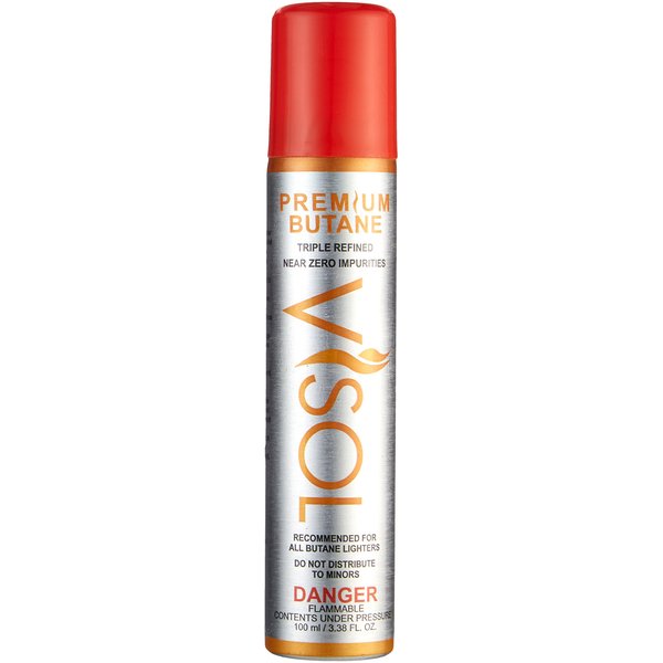 Visol Triple Refined Butane Lighter Refill (12 Can Pack)