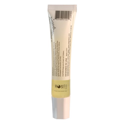 ROSÉE & CO Rosee Lip Gloss Vegan & Cruelty Free Treatment, Long Lasting Glossy with Shea Butter, Moisturize, Protect & Smooth - Clear (s.Pineapple Punch Plumping)