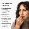 Mute by Rhinomed Nasal Dilator for Snore Reduction | Small 3pk | Increase Airflow | Anti Snoring Devices | Nasal Dilators for Sleeping | Internal Nasal Dilator | Snoring Solution | Transparent
