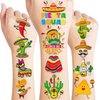 Generic 96 PCS Mexican Tattoos Temporary Theme Cinco De Mayo Fiesta Taco Birthday Party Decorations Favors Supplies Decor Sombrero Maracas Tattoo Stickers for Kids Adults Prizes Carnival