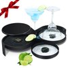 Artilife Margarita Salt Rimmer Set,Margarita Salt Rimmer,Bartender Tool Cocktail Margarita Glass Rimmer 3 Tier Sugar Salt Rim Lime