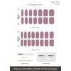 ohora Semi Cured Gel Nail Strips (N Bare Plum) - Purple, Solid, Works with Any UV/LED Nail Lamps, Salon-Quality, Long Lasting, Easy to Apply & Remove - Includes 2 Prep Pads, Nail File & Wooden Stick