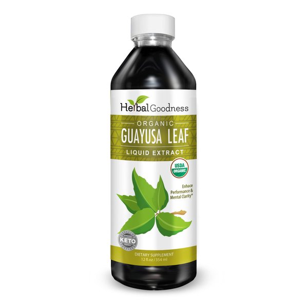 USDA Organic guayusa Loose Leaf Extract 12oz - Caffeine Extract Liquid guayusa Drink - for Increased Energy, Mood, Concentration, Immunity and Digestion - Natural Caffeine Energy Drink - Made in USA