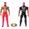 Mattel WWE Main Event Championship Showdown 2-Pack Action Figures & Accessory, Series Roman Reigns vs Jey USO Collectible Set​