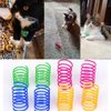 ISMARTEN 45 Pieces Cat Toy Springs Balls Set, Colorful Cat Spring Toy and Cat Tube Toy Interactive Cat Toy and Cat Toy Pom Poms Balls for Kittens to Swat, Bite, Hunt (Random Color)