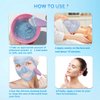 The Arcilas Novacain Jelly Mask for Facials Professional Natural Gel Face Masks,Hydrating Rubber Mask, 23 Fl Oz Jar Face Mask SkinCare (Glowing Biotin) and Mixing Bowl Set