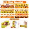 48 Thanksgiving 24PCS Thanksgiving Temporary Tattoos Sticker 24PCS Slap Bracelets Perfect for Themed Birthday Party Favors Baby Showers or Classroom Rewards Ideal Decor and Gifts for Girls and Boys