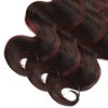 30 30 30 Inch 99J Bundles Ombre Human Hair Bundles Burgundy Body Wave Bundles Peruvian Grade 8A Virgin Human Hair Extensions P1B99J Body Wave Bundles Burgundy Bundles