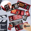 gisgfim 80PCS Movie Night Party Invitations with Envelopes Movie Night Theater Fill In Black Invites Red Carpet Invitations Popcorn VIP Movie Party Ticket Invitations for Birthday Baby Shower Supplies