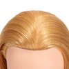 24"-26" 100% Human hair Mannequin head Training Head Cosmetology Manikin Head Doll Head with free Clamp (Blonde Hair)