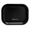 Metal Rolling Tray Small Size-7" 5.5" Black Rolling Tray Set for Women and Man, Dainty Storage Tray, Serving Tray, Decorative Tray, Organizer Tray (Black)