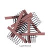 24 pcs/lot Wig Combs for Making Wig Caps 7-teeth Wig Clips with Cloth Wig Combs for Hairpiece Wig Cap Accessories Tools (Light Brown)