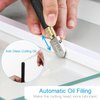 Glass Cutter 2mm-20mm & Glass Cutting Oil, Upgrade Glass Cutting Tool with Aotomatic Oil Feed, Pencil Style Oil Feed Carbide Tip Glass Cutter for Mirror/Tiles/Mosaic