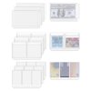 Antner 12PCS A6 Binder Pockets No Zipper Cash Envelopes for A6 6-Ring Binder, Zipless Money Folder Organizer Bill Pouches Business Card Sleeves Notebook Fillers Insert Pages for Cash Stuffing Binder