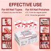 Nail Polish Remover Pads 100% Non Acetone - 200 Pack of Individually Wrapped Bulk Set Gel Nail Polish Remover Wipes - Fingernail Travel Kit to Clear Nail Polish for Home & Professional Removal