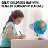 USA Toyz Illuminated Globe for Kids Learning- Globes of the World with Stand 3-in-1 STEM Kids Globe, Constellation Night Light Desk World Globe Lamp Built-in LED Light, Non-Tip Metal Base, 9.75” Tall