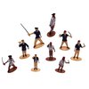 Zugar Land Pirate Toy Miniature Figures Playset - 12 Pack (3") Assorted Weapons, Crewmates, Accessories, Caribbean Theme, Great Toy for Kids and Party Favor, (Pirate, 12 Pack)