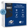 Degrees of Comfort Pillow Protectors (Set of 2) - Zippered Pillow Cover, Cotton Terry with 3M Scotchgard, Water Resistant, Standard Size, 21x27
