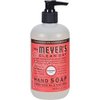 Mrs. Meyers Clean Day Liquid Hand Soap Hard 12.5 Oz Rhubarb Scent Pump Dispenser