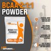 BULKSUPPLEMENTS.COM BCAA 2:1:1 Powder - Branched Chain Amino Acids - BCAA Powder - BCAAs Amino Acids Powder - Amino Acid Powder - 6000mg per Serving, 16 Servings (100 Grams - 3.5 oz)
