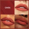CARSLAN Velvet Matte Lipstick, High Pigment Lip Mud, Longwear, Lightweight, Smooth, Moisturizing Lipstick with Vitamin E, Hyaluronic Acid, GM06