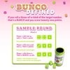 Continuum Games Retro Bunco Game Kit Party Box for Ladies Night 2-12 Players 3 Sets of Bunco Dice, Bell, and Score Pad for Game Night