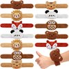 12 PCS Stuffed Animal Slap Bracelets Plush Animal Snap Bracelets Cute Wrist Slap Band Toy Wrist Animals Wrist Pets Slap Bracelet Wrist Toy for Boys Girls Easter Birthday Gifts Party Favors 6 Styles