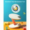 Visual Timer for Kids, 60-Minute Countdown Timer for Classroom, Desk Timer Kid Time Management Tools with Silent Operation, Pomodoro Timer Planet Rocket Pattern Blue